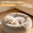 Long plush enclosed pet bed for cats and small dogs, view 3