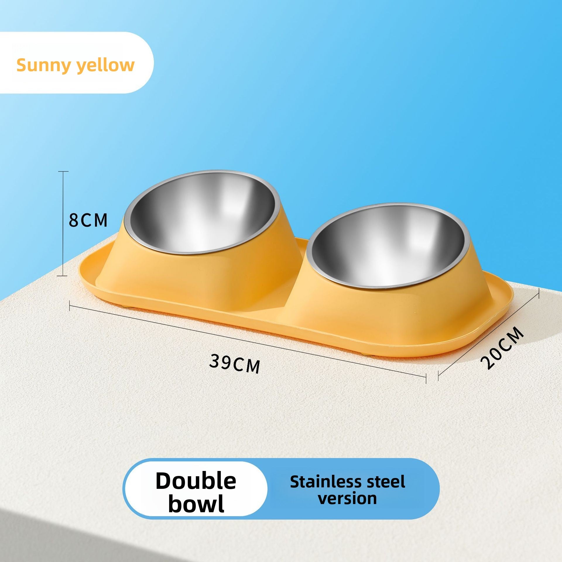Anti-Spill Pet Food Bowl with Stainless Steel Insert