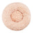 Round long plush nest bed for cats and dogs in Dark Beige