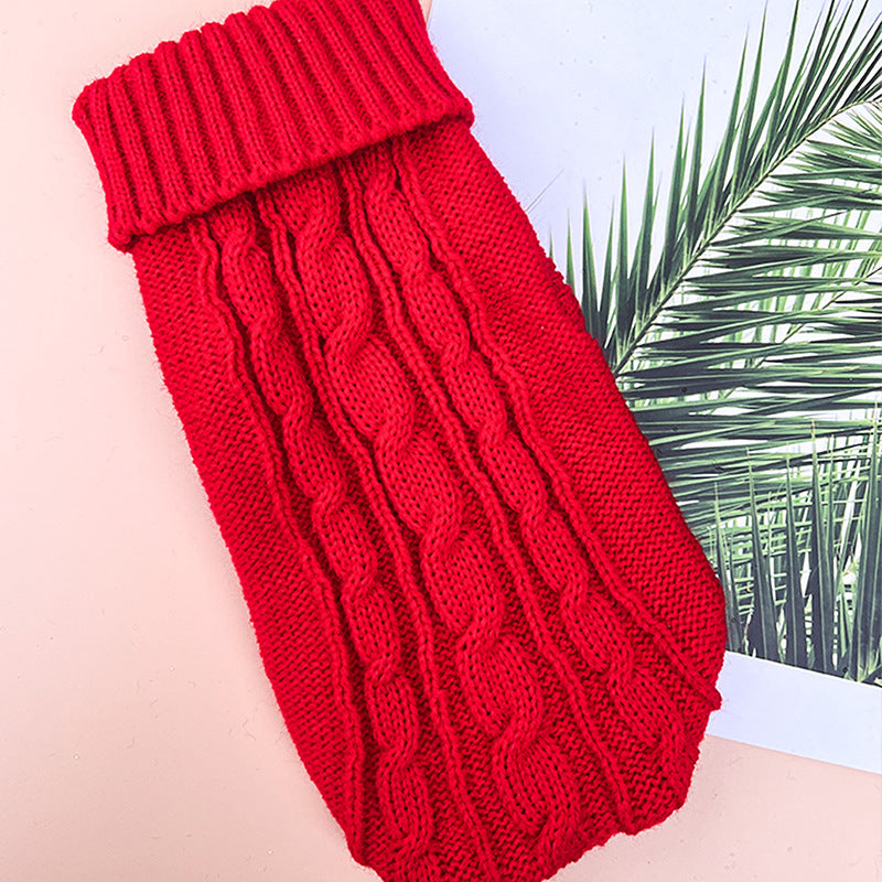 Thick acrylic cable knit dog jumper, available in 13 colours, image 25