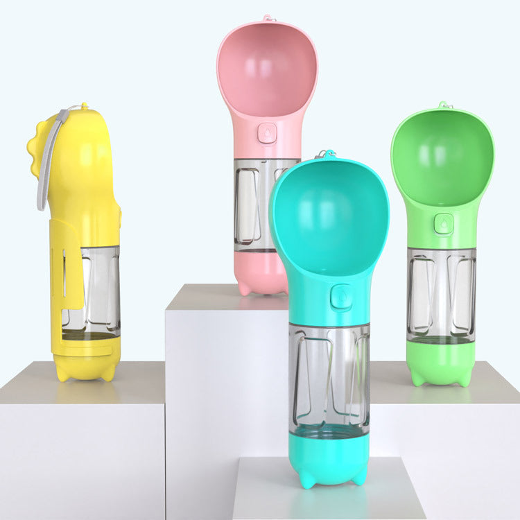 Portable Dog Water Cup with Poo Bag Holder or Food Box