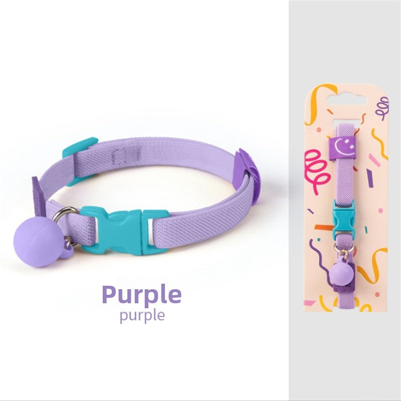 Elastic collar for cats and small dogs in 14 colour options