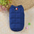 Simple padded cotton coat for small dogs and cats in Red, front view