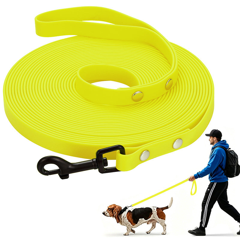 Waterproof PVC dog training lead, available from Pet Royale UK