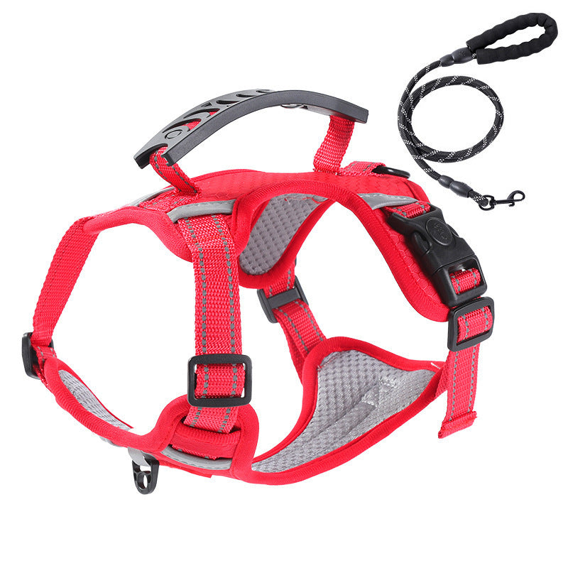 Reflective nylon vest dog harness, 5 sizes available