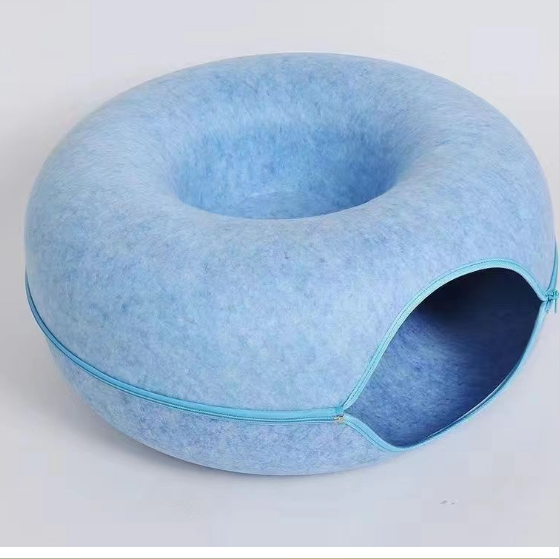 Felt cat cave nest with tunnel and climbing frame, photo 7 of 12