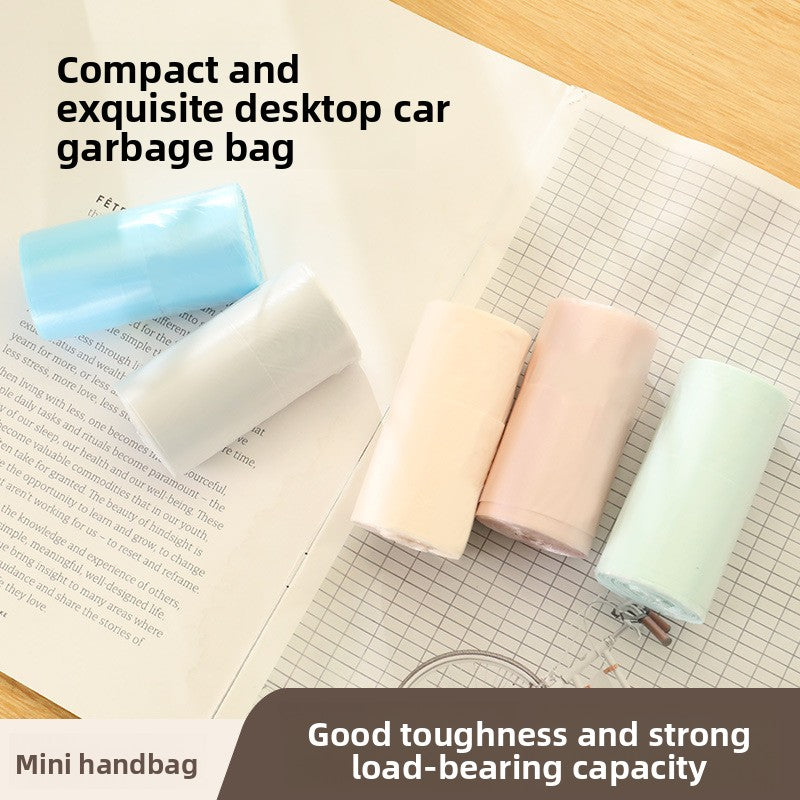 Thickened Disposable Vest-Style Cat Litter Rubbish Bags 3-Roll Pack in Four Colours