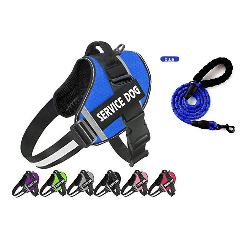 Reflective breathable nylon dog vest harness, product image 51