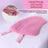 Pink pet stroller cushion with detachable mesh fence, photo 3