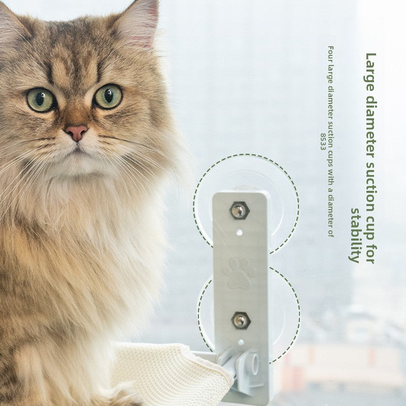 Foldable cat window hammock with suction cups, photo 3 of 52