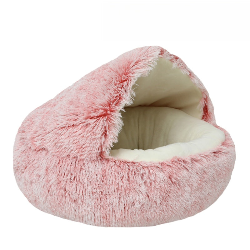 Shell shaped semi-enclosed cat bed, photo 32 of 58