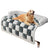 Khaki non-slip dog mat in 85 by 85cm size