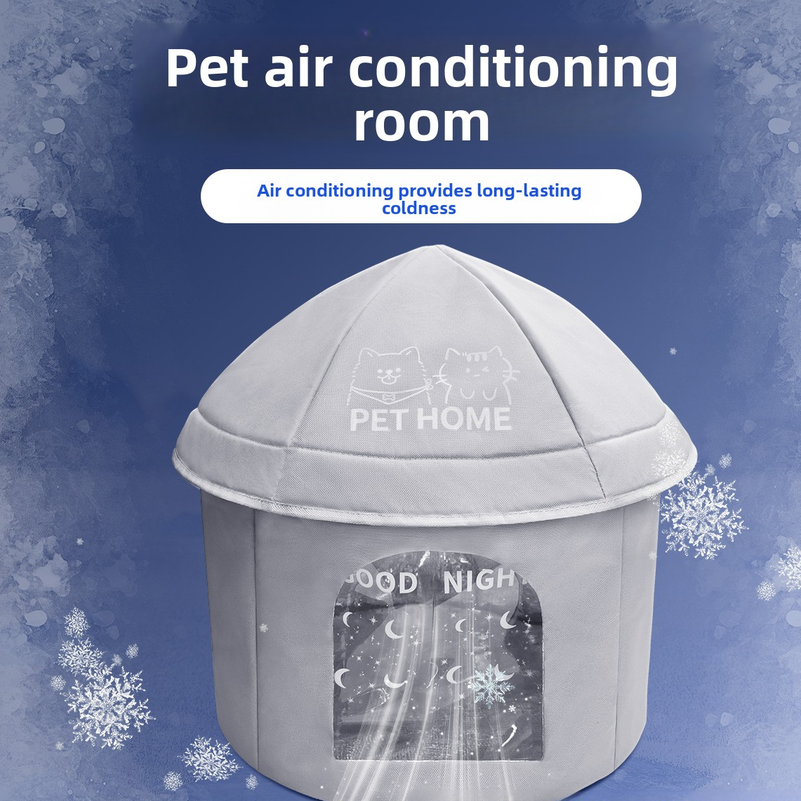 Summer pet cooling house with ice pack slots, product image 3