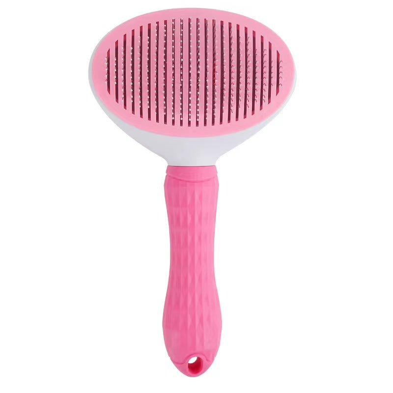 Self-Cleaning Soft Pin Slicker Brush for Detangling Dogs and Cats