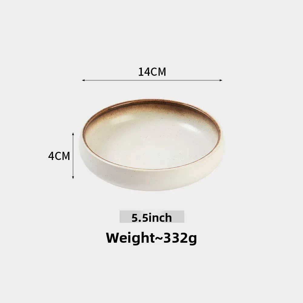 Elevated Ceramic Pet Feeding Bowl with Wooden Stand