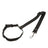 Adjustable headrest car safety lead for dogs in black polyester