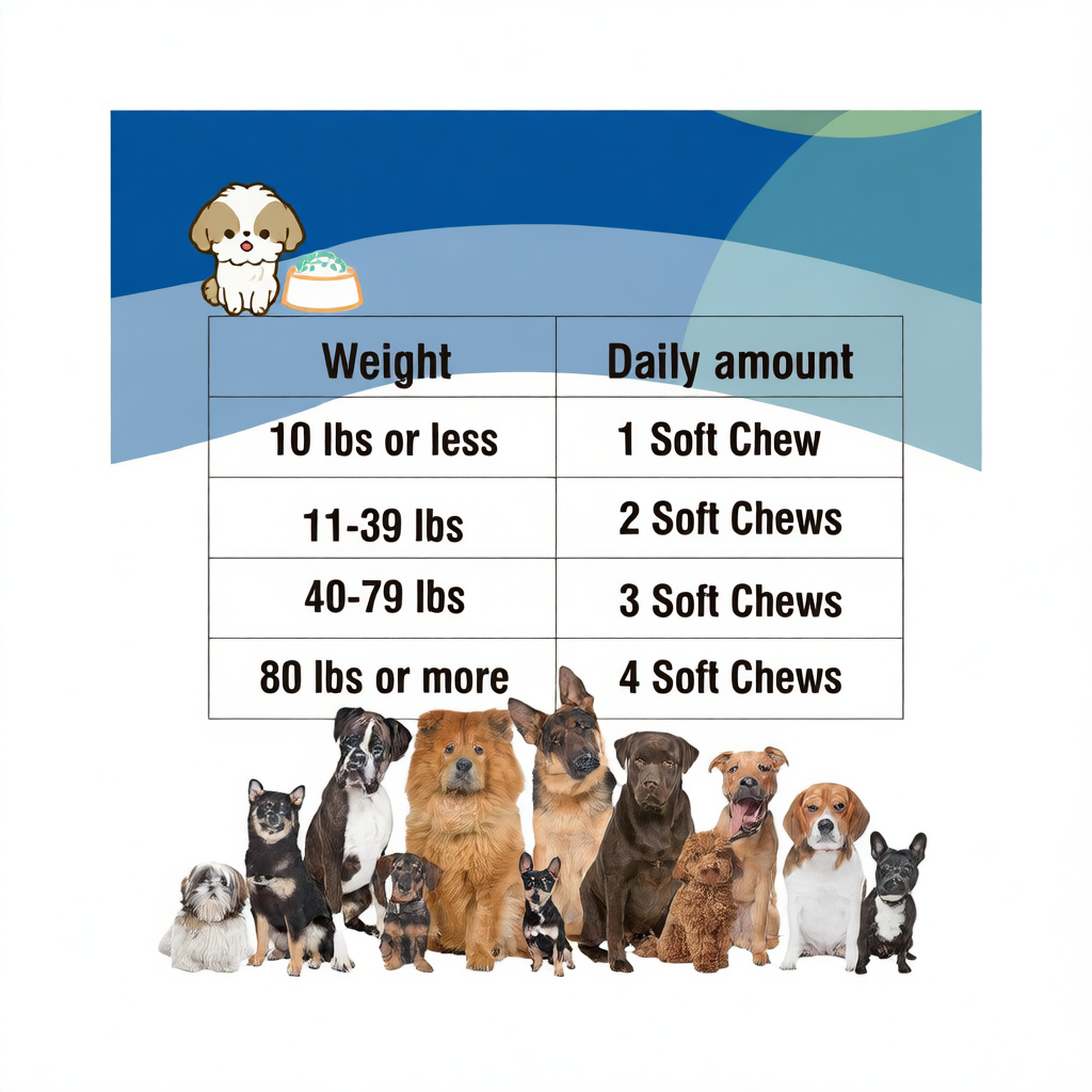 Glucosamine and Chondroitin Hip and Joint Supplement for Dogs