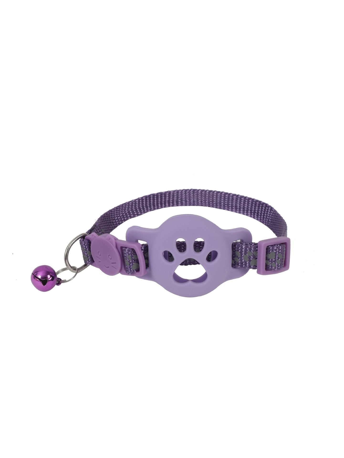 Reflective breakaway cat collar with silicone AirTag case, tag not included, product image 13