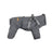 Waterproof four-leg dog raincoat with reflective strips in Taro Purple, front view