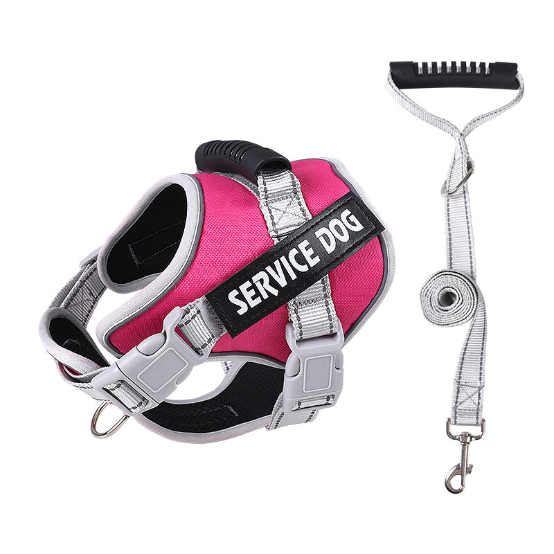 Reflective vest dog harness, available from Pet Royale UK