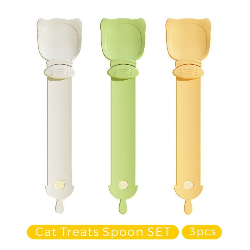 Pet Treat Dispenser Feeding Spoon