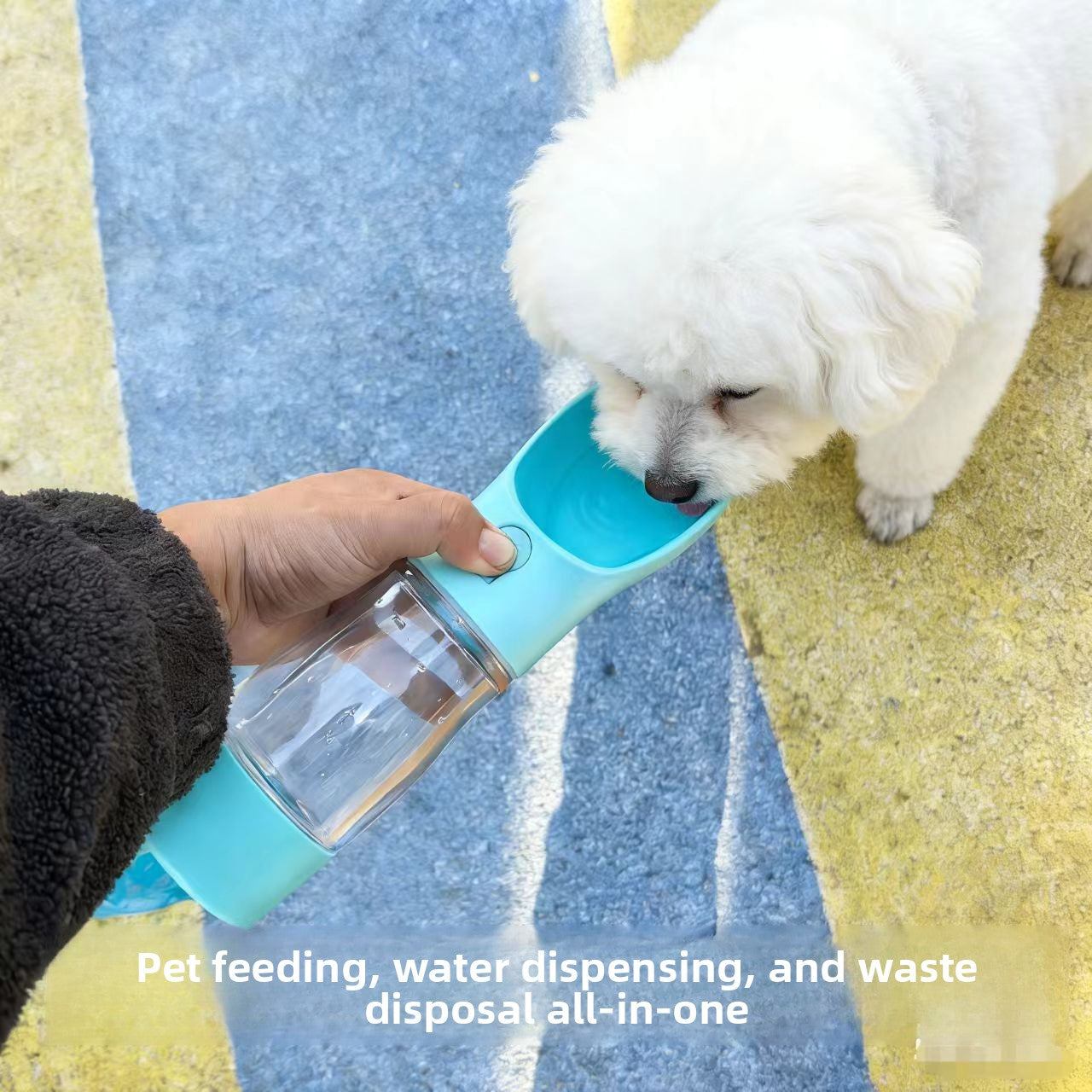 Portable Pet Food and Water Feeder Cup