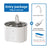 2L Pet Water Fountain with Smart Sensor, Quiet USB Pump and Replaceable Filter