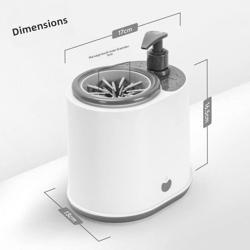 Automatic Dog Paw Cleaner with Foam Dispenser, Two-Speed Washer