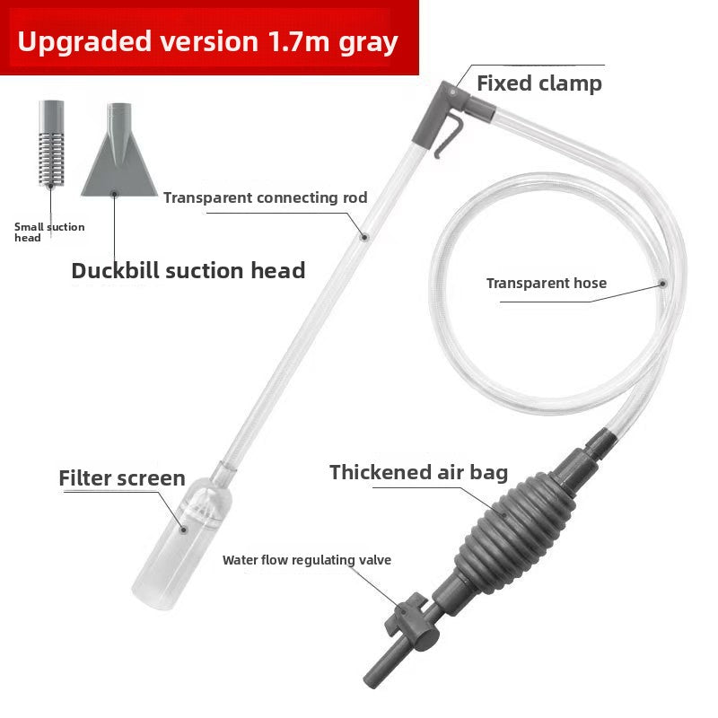Fish Tank Water Changer Hose, Manual Siphon Cleaning Tool