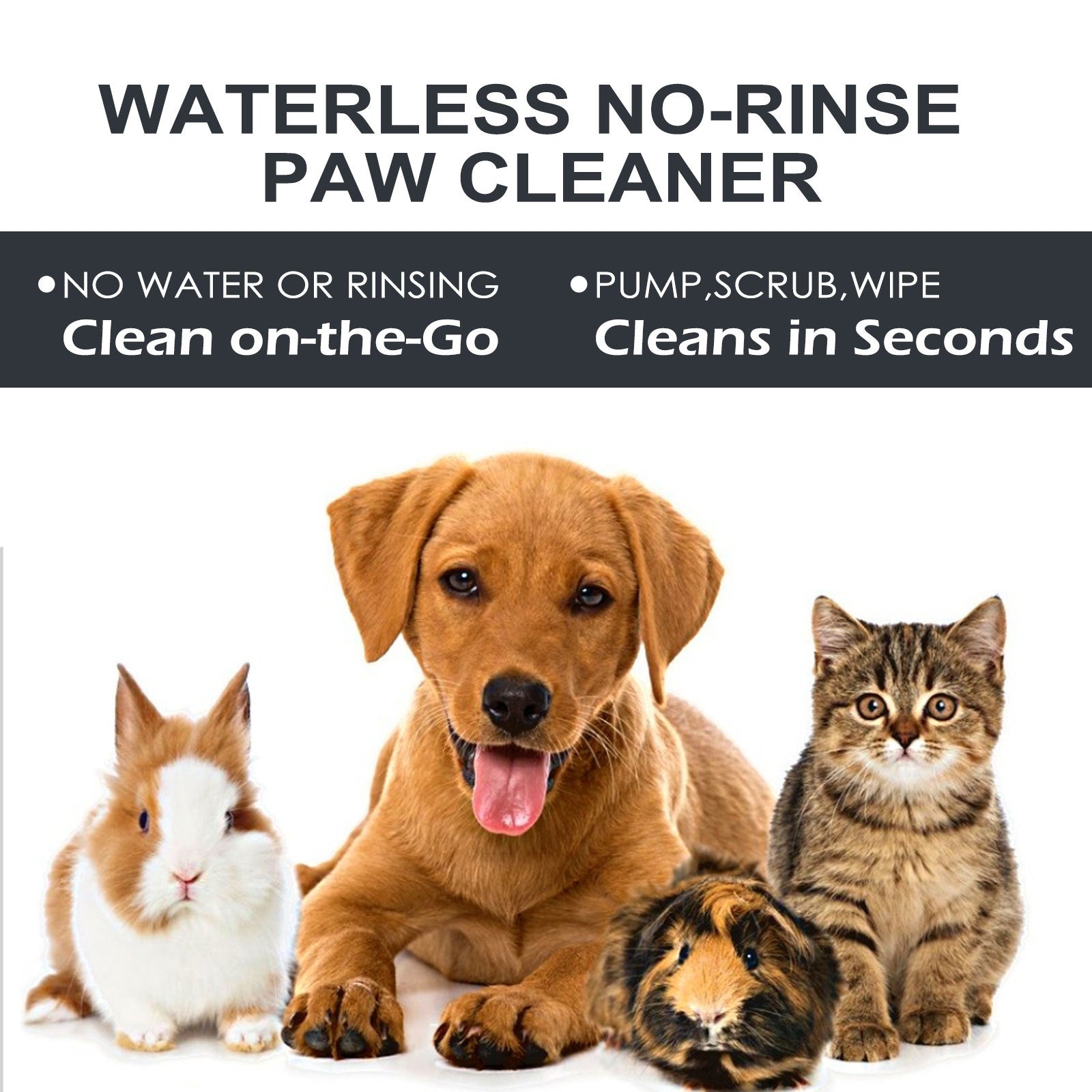 Pet Paw Cleaning Liquid for Dogs and Cats, Gentle Foot Pad Wash
