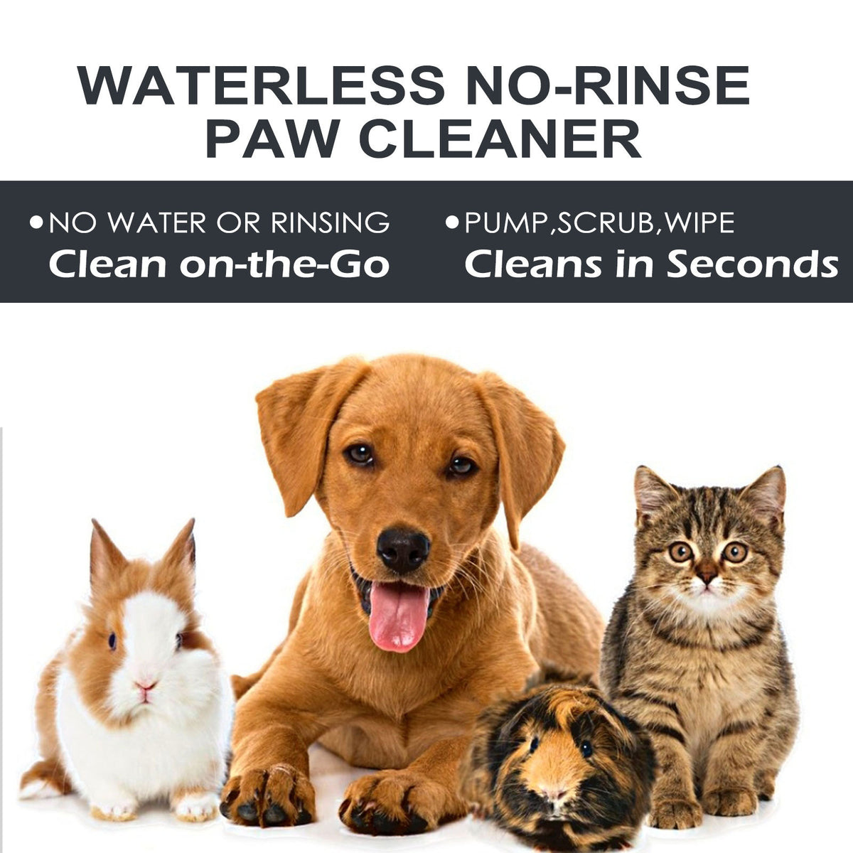 Pet Paw Cleaning Liquid for Dogs and Cats, Gentle Foot Pad Wash