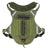 Tactical dog harness in army green on a large dog