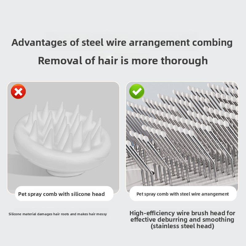 Steam Spray Cat Comb with UV Sterilisation Light