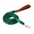 Soft cotton rope dog leads in green, red and grey