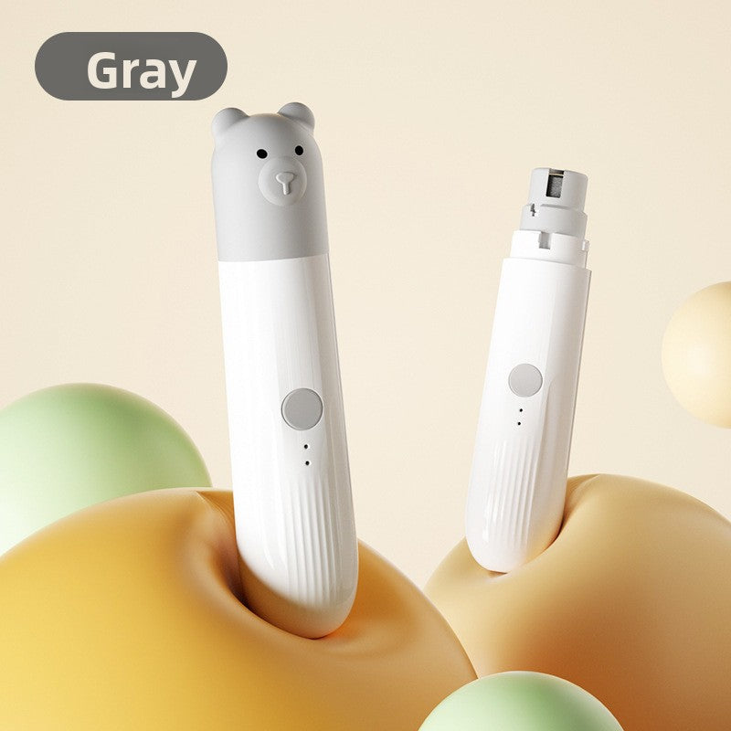 Two-Speed LED Pet Nail Grinder, Quiet Rechargeable for Cats and Dogs