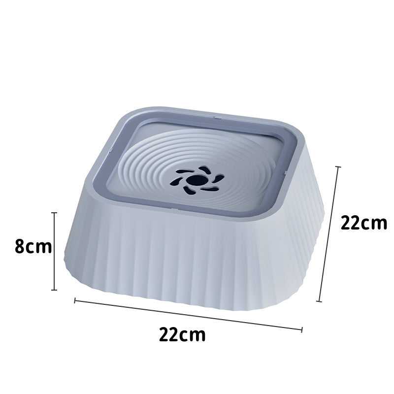 Floating Pet Drinking Bowl with Anti-Knock Base and Neck Protection for Cats and Dogs