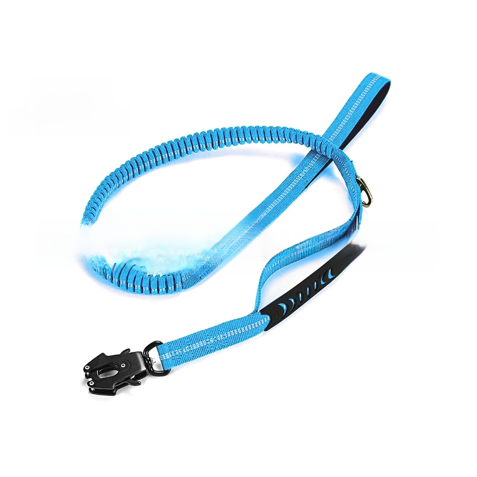 Padded handle nylon lead for large dogs, close-up detail view