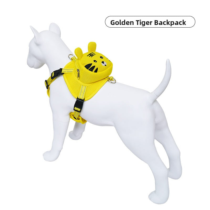 Animal backpack harness for small dogs and cats, 3 sizes available