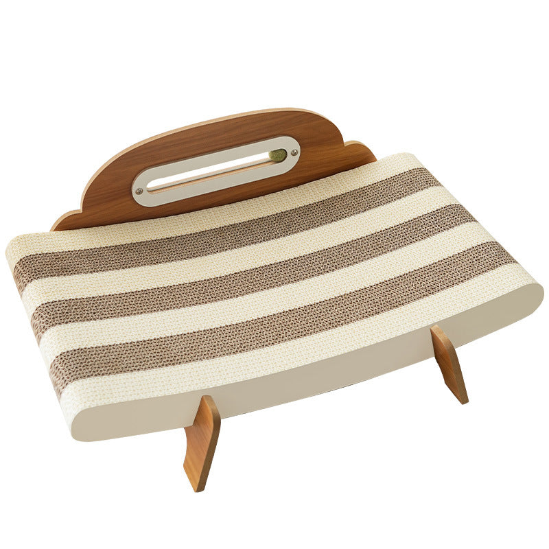 Catnip ball toy included with the corrugated cat scratcher chair - photo 5