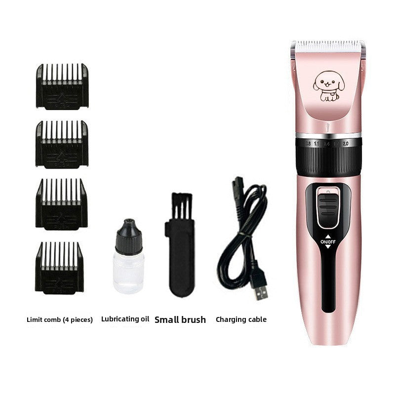 Rechargeable Low Noise Clipper Kit with Guide Combs for Dogs and Cats