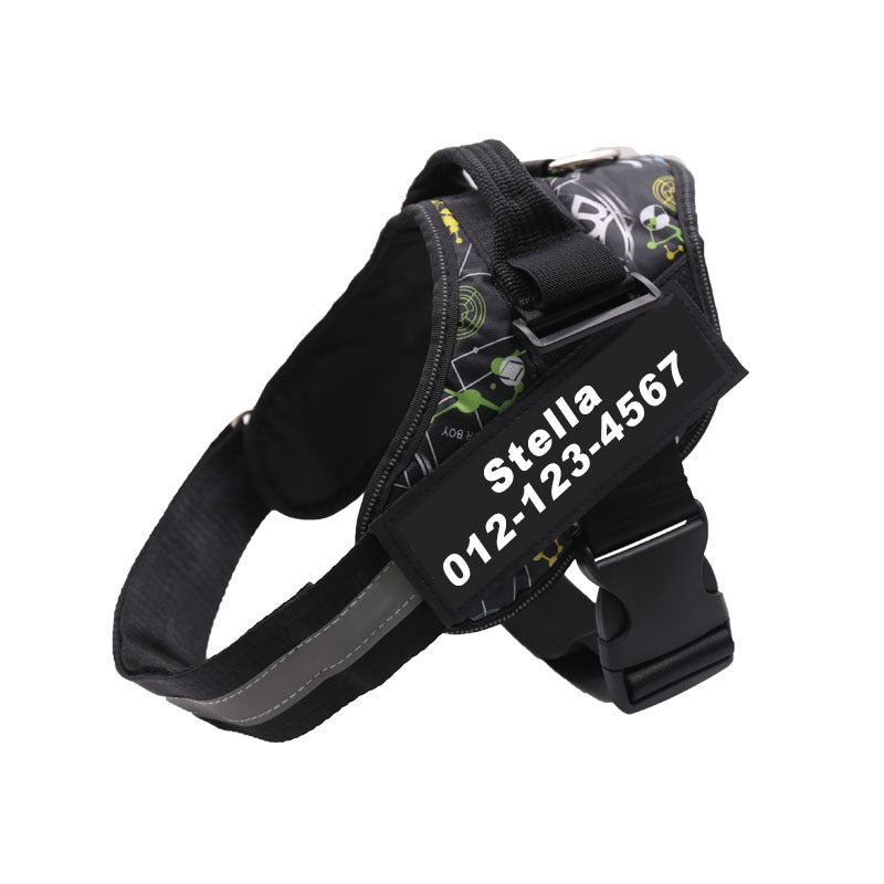 Reflective vest dog harness for small dogs, ideal for everyday use