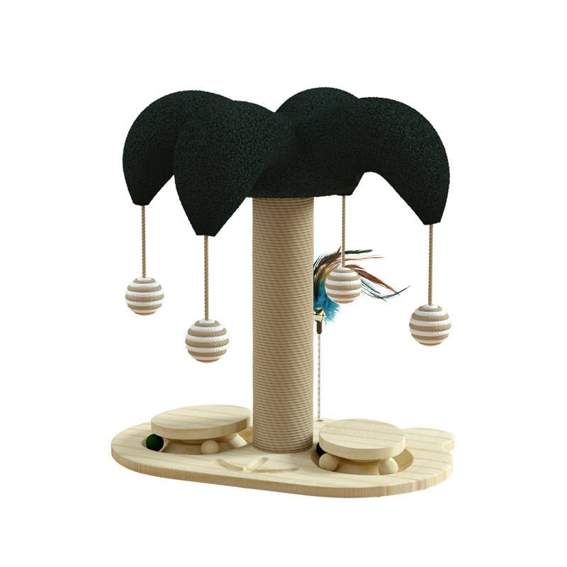 Cat turntable toy with sisal scratching post, photo 4 of 13