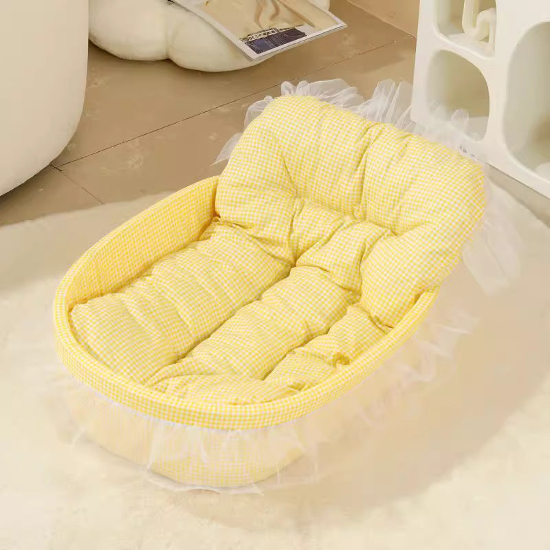 Enclosed Plush Cat Bed for Deep Sleep, Cosy Cat Kennel