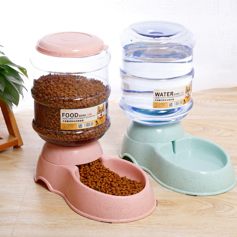 3.8L Automatic Pet Water Fountain and Feeder with Quiet Pump in Four Colours
