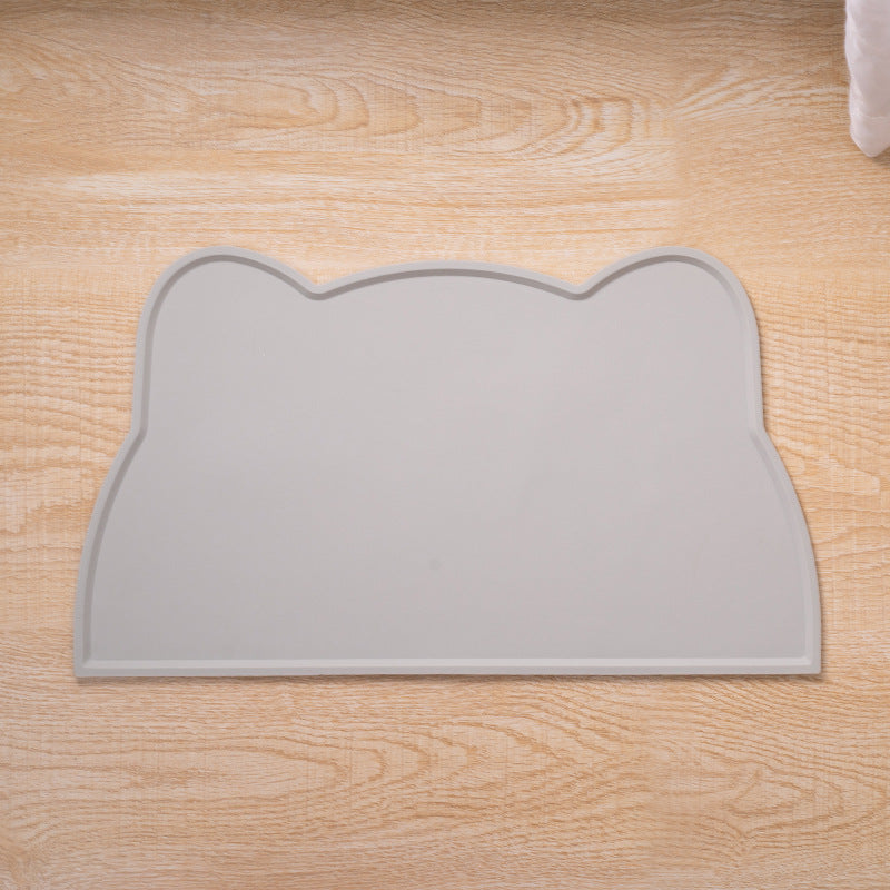 Silicone pet feeding mat with cat ear design, photo 15 of 17