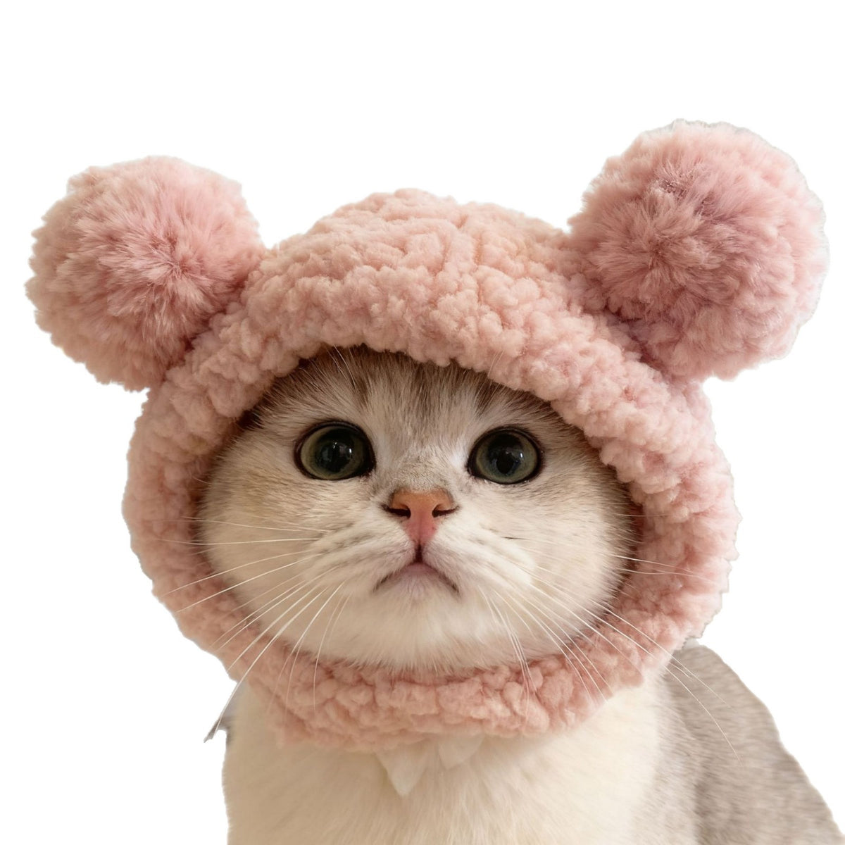 Cute animal headgear hat for cats and small dogs in Panda, showing size and shape
