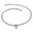 Alloy chain pet necklace with heart pendant, ideal for photos and special occasions