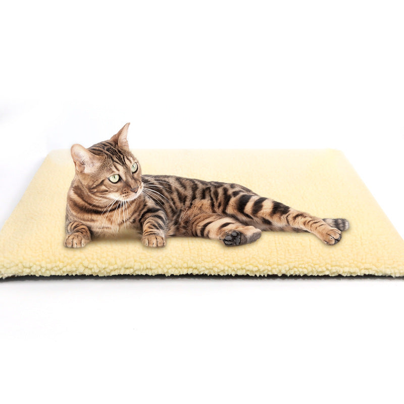 Pink footprint self-heating pet mat for cats and dogs, photo 4