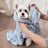 Super Absorbent Dog Bathrobe Towel Wrap with Foot Covers