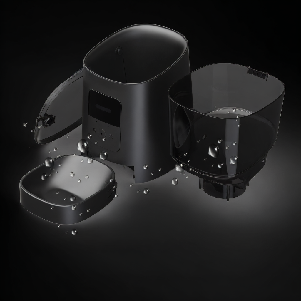 Smart Automatic Pet Feeder with App Remote Control, Scheduled Feeding and Anti-Jam